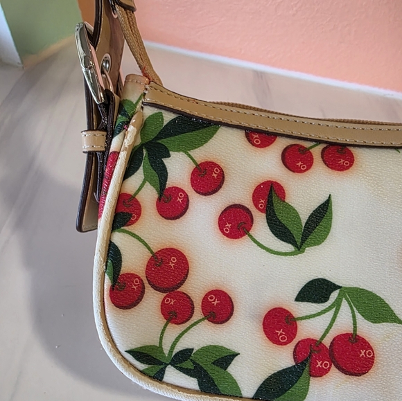 Vintage Y2K Xoxo Cherry Print Women's Handbag Mini Shoulder Bag Summer Girlie - Picture 4 of 16